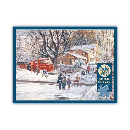 Big Game Tomorrow 500 Piece Jigsaw Puzzle By Cobble Hill - Puzazzled