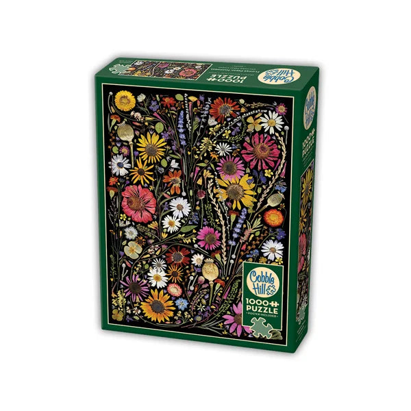 Flower Press: Happiness 1000 Piece Jigsaw Puzzle By Cobble Hill - Puzazzled