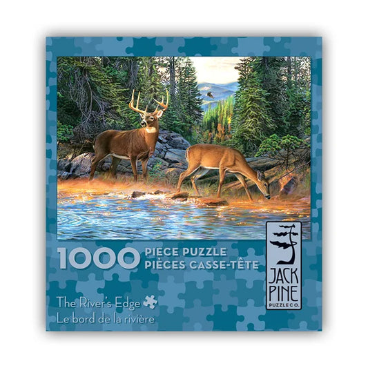 The River's Edge - 1000 Piece Jigsaw Puzzle by Jack Pine - Puzazzled